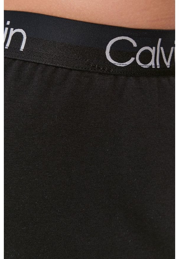 Calvin Klein Underwear - Szorty piżamowe. Kolor: czarny. Materiał: włókno, dzianina. Wzór: gładki