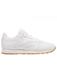 Buty do chodzenia męskie Reebok Classic Leather PG. Zapięcie: sznurówki. Kolor: biały. Materiał: tkanina, materiał, skóra, syntetyk. Szerokość cholewki: normalna. Model: Reebok Classic. Sport: turystyka piesza