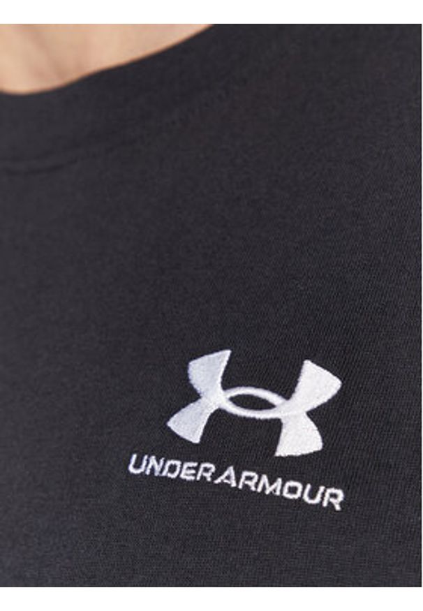 Under Armour T-Shirt Ua Logo Embroidered 1373997 Czarny Relaxed Fit. Kolor: czarny. Materiał: syntetyk, bawełna