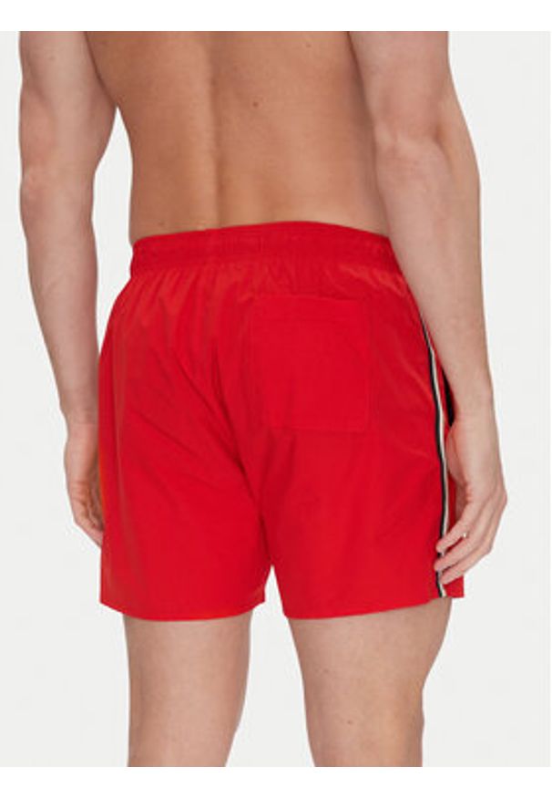 BOSS Szorty kąpielowe Iconic 50491594 Czerwony Regular Fit. Kolor: czerwony. Materiał: syntetyk