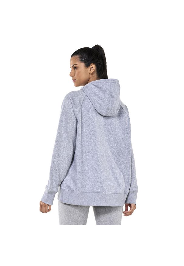 Under Armour - Bluza Z Kapturem Damska Polar Rival. Typ kołnierza: kaptur. Kolor: szary. Materiał: polar