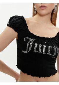 Juicy Couture Bluzka Brodie JCWCT23309 Czarny Regular Fit. Kolor: czarny. Materiał: bawełna #5