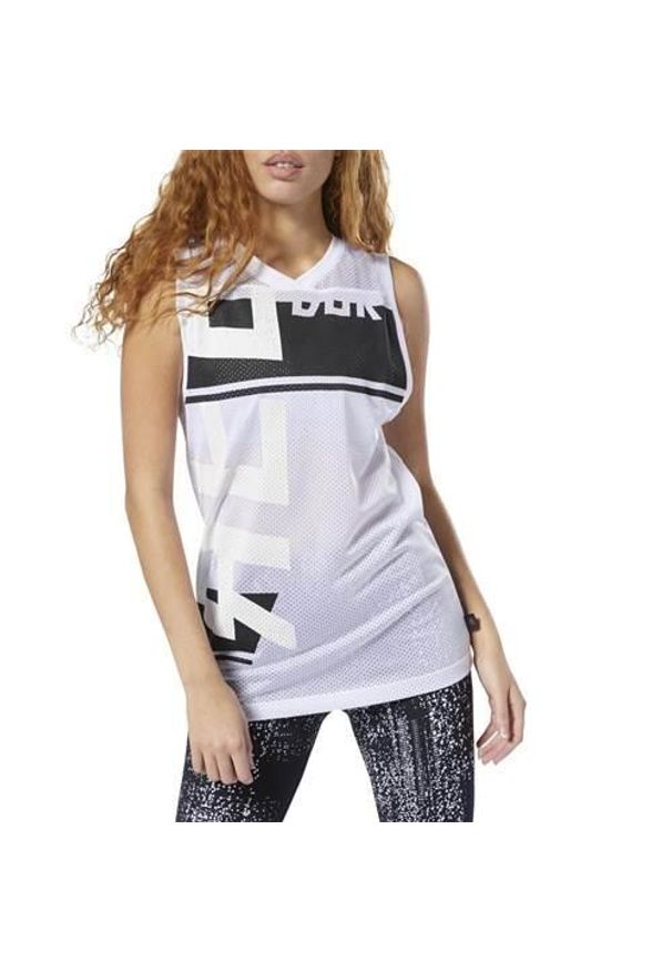 Koszulka treningowa damska Reebok Meet You There. Kolor: wielokolorowy. Długość rękawa: bez rękawów