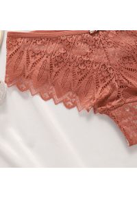 Intica - Figi koronkowe z ozdobnymi paseczkami na specjalne okazje Pansie. Kolor: czerwony. Materiał: koronka. Wzór: koronka #5