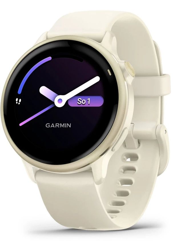 GARMIN - Zegarek sportowy Garmin Vivoactive 6 Kremowy (010-02985-01). Kolor: kremowy. Styl: sportowy