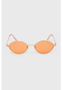 only - Only okulary przeciwsłoneczne damskie kolor pomarańczowy. Kształt: owalne. Kolor: pomarańczowy #2
