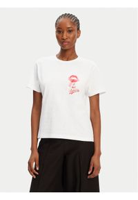 Hugo - HUGO T-Shirt Destrel_2 50544897 Biały Relaxed Fit. Kolor: biały. Materiał: bawełna