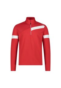 Golf męski techniczny CMP 34L4147. Okazja: na co dzień. Typ kołnierza: golf. Kolor: czerwony. Styl: sportowy, casual. Sport: golf