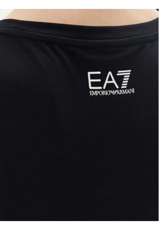 EA7 Emporio Armani T-Shirt 7W000274 AF12945 UC001 Czarny Slim Fit. Kolor: czarny. Materiał: syntetyk