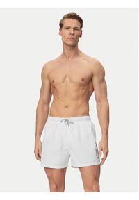 EA7 Emporio Armani Szorty kąpielowe 7M002001 AF14497 M0076 Biały Regular Fit. Kolor: biały. Materiał: syntetyk #7
