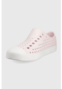 Native tenisówki Jefferson damskie kolor różowy. Nosek buta: okrągły. Kolor: różowy. Wzór: motyw zwierzęcy #3