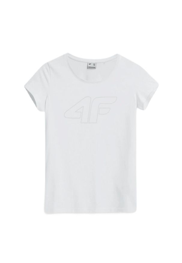 4f - Koszulka Damska 4F. Kolor: biały