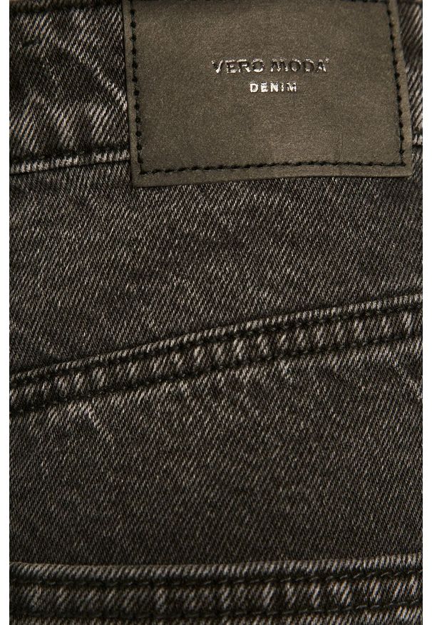 Vero Moda - Jeansy. Stan: podwyższony. Kolor: czarny