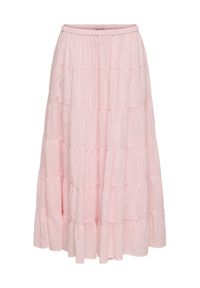 only - ONLY Spódnica maxi Kelly 15374229 Różowy jasny A-Line Fit. Kolor: różowy. Materiał: bawełna #1