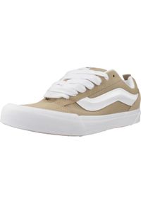 Tenisówki Vans Model Knu Skool Kolor Jasnobrązowy. Kolor: brązowy, zielony, wielokolorowy, beżowy. Materiał: tkanina, skóra