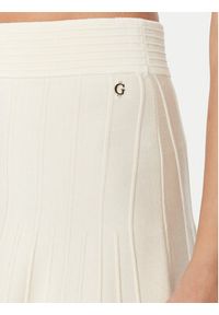 Guess Spódnica midi W5GD0U Z2XY0 Biały Regular Fit. Kolor: biały. Materiał: wiskoza