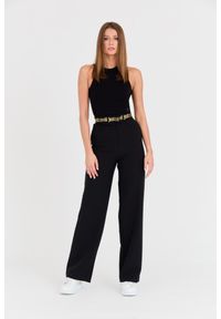 Just Cavalli - JUST CAVALLI Czarne damskie spodnie HW, Rozmiar 38. Kolor: czarny #3