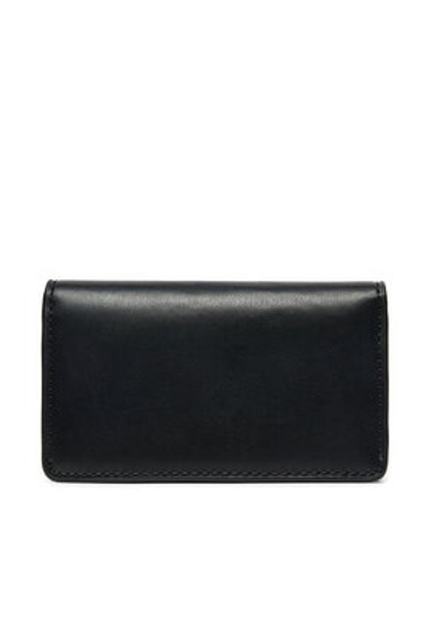 TOMMY HILFIGER - Tommy Hilfiger Duży Portfel Damski Luxe Leather Med Flap AW0AW16576 Czarny. Kolor: czarny. Materiał: skóra