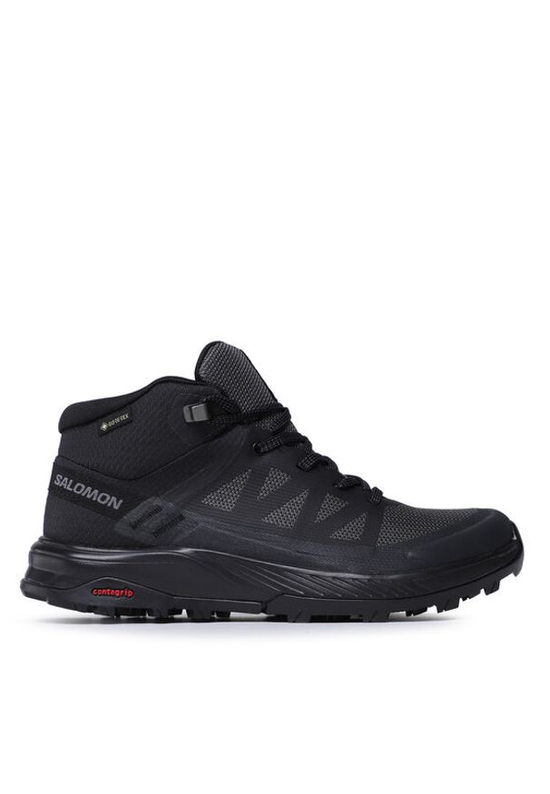 salomon - Salomon Trekkingi Outrise Mid Gtx W L47160500 Czarny. Kolor: czarny. Materiał: materiał