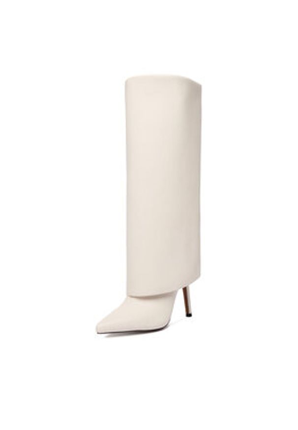 Nine West Kozaki CEO-SAIDA-01 Écru. Materiał: syntetyk, materiał