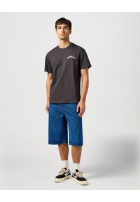Wrangler - WRANGLER MĘSKIE SPODENKI JEANSOWE JORT SHORTS DARK STONE 112362550. Materiał: jeans #6