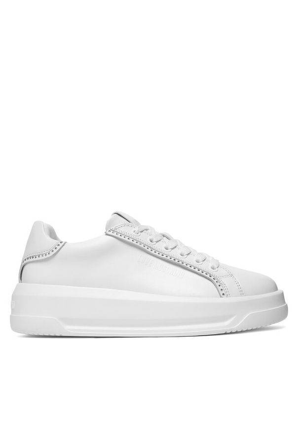Love Moschino - Sneakersy LOVE MOSCHINO. Kolor: biały