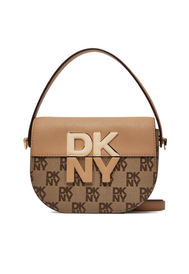 DKNY Torebka Echo Sm Flap Cbody R42EYE28 Brązowy. Kolor: brązowy. Materiał: skórzane