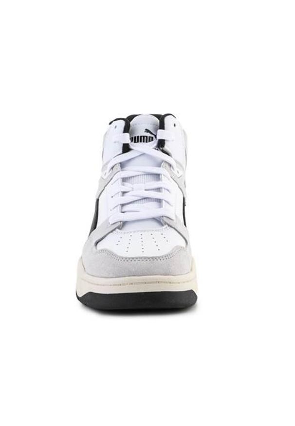 Buty do chodzenia męskie Puma Slipstream Hi Heritage M. Zapięcie: sznurówki. Kolor: wielokolorowy, szary, biały. Materiał: tkanina, skóra, materiał, syntetyk. Szerokość cholewki: normalna. Sport: turystyka piesza