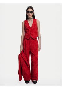 Desigual Kamizelka Portland 25SWEW24 Czerwony Regular Fit. Kolor: czerwony. Materiał: bawełna #6