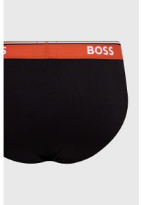 BOSS slipy 3-pack męskie kolor czarny. Kolor: czarny #2