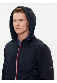 TOMMY HILFIGER - Tommy Hilfiger Kurtka przejściowa MW0MW31490 Granatowy Regular Fit. Kolor: niebieski. Materiał: syntetyk, bawełna #4
