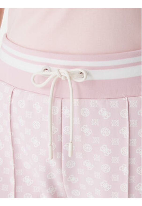 Guess Spodnie dresowe V5YB20 KB212 Różowy Regular Fit. Kolor: różowy. Materiał: syntetyk