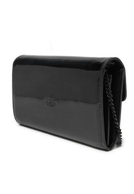 Czarna torebka Pinko lakierowana 8057769655325