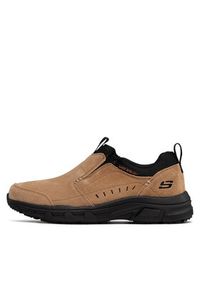 skechers - Skechers Półbuty Rydock 237282/BRBK Brązowy. Kolor: brązowy. Materiał: zamsz, skóra #6