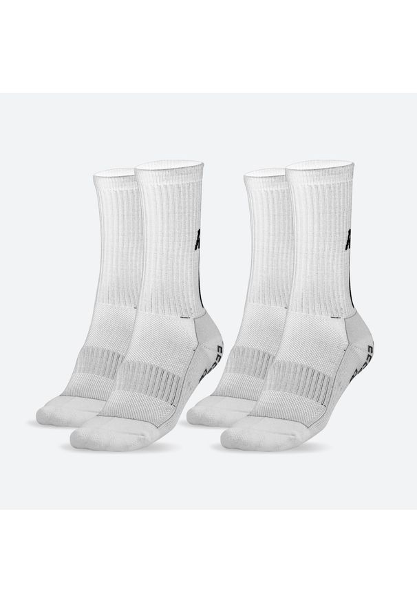 RINAT - Sportowa skarpeta antypoślizgowa ANTISLIP SOCKS dla dorosłych Biały Zestaw 2. Kolor: czarny, biały, wielokolorowy. Sport: piłka nożna
