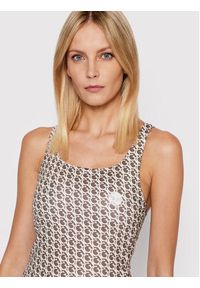 Guess Top V2RP00 MC03W Beżowy Slim Fit. Kolor: beżowy. Materiał: syntetyk #4
