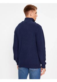 Wrangler - WRANGLER HALF ZIP KNIT MĘSKI SWETER ELEGANCKI CIEPŁY NAVY 112343094 W8D0011976. Styl: elegancki #5