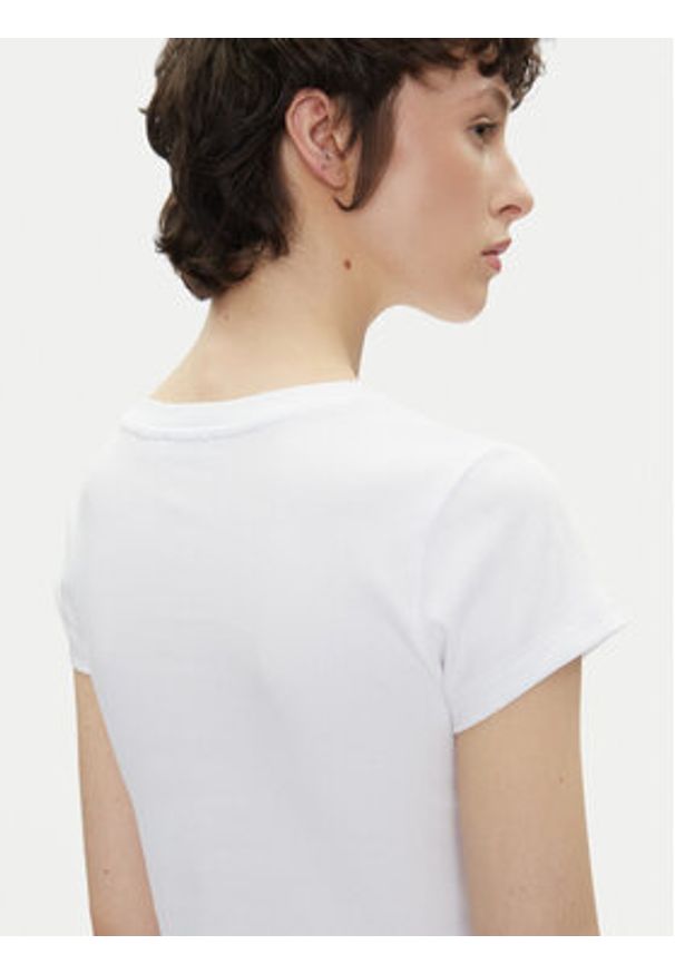 Pepe Jeans T-Shirt PL506037 Biały Regular Fit. Kolor: biały. Materiał: bawełna