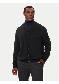 Armani Exchange Kardigan 6DZE1G ZM1LZ 1200 Czarny Regular Fit. Kolor: czarny. Materiał: bawełna, syntetyk
