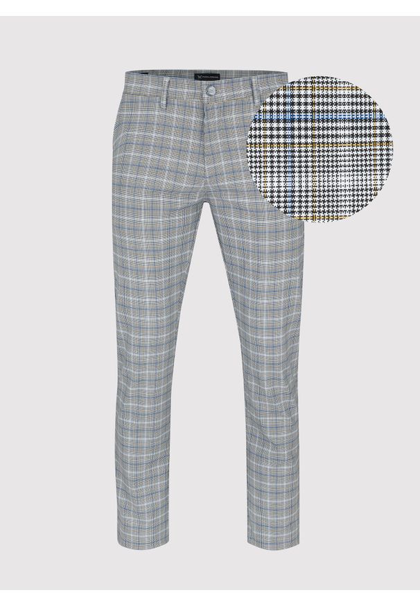 Pako Lorente - Spodnie męskie w kratę P22SF-WX-005-S-0. Materiał: wiskoza, poliester, elastan. Długość: długie