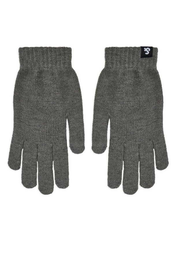 Jack & Jones - Jack&Jones Rękawiczki Męskie Barry 12159459 Szary. Kolor: szary. Materiał: materiał, akryl