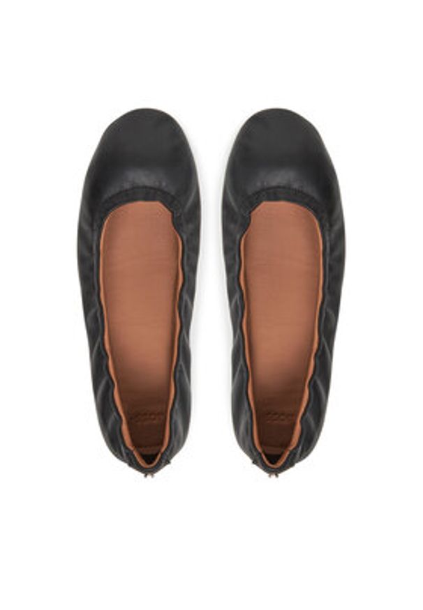 BOSS Baleriny Roxanne 50548681 Czarny. Kolor: czarny. Materiał: skóra