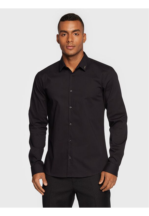 Hugo Koszula Ero3 50475678 Czarny Extra Slim Fit. Kolor: czarny. Materiał: bawełna