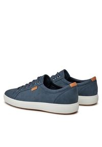 ecco - ECCO Sneakersy Soft 7 43000459140 Granatowy. Kolor: niebieski. Materiał: skóra #6