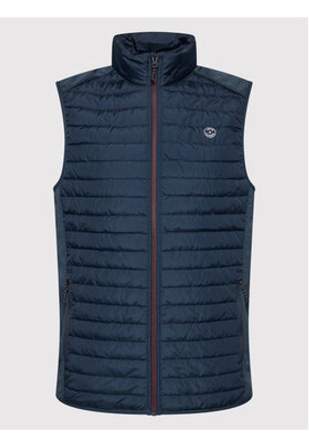 Jack & Jones - Jack&Jones Kamizelka Multi 12200684 Granatowy Slim Fit. Kolor: niebieski. Materiał: syntetyk
