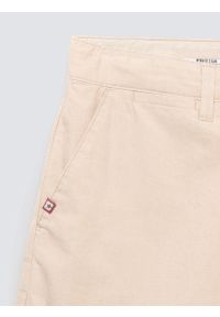 Big-Star - Szorty męskie chinosy jasnobeżowe Rossino 800. Okazja: na co dzień. Kolor: beżowy. Materiał: bawełna, elastan, tkanina. Sezon: lato. Styl: casual, klasyczny, elegancki #2