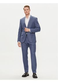 BOSS - Boss Garnitur H-Huge-2Pcs-224 50509502 Niebieski Slim Fit. Kolor: niebieski. Materiał: wełna