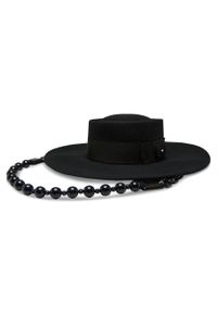 Kapelusz Weekend Max Mara Girone 2355760232 Black 002. Kolor: czarny. Materiał: materiał, wełna #1