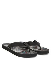 Tommy Jeans Japonki Tjm Elevated Beach Sandal EM0EM01561 Czarny. Kolor: czarny. Materiał: materiał