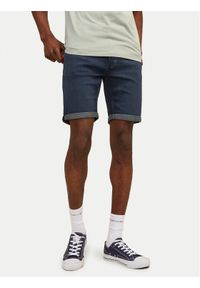 Jack & Jones - Jack&Jones Szorty jeansowe Rick 12252178 Niebieski Regular Fit. Kolor: niebieski. Materiał: bawełna